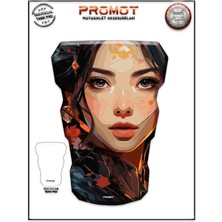Rebon Moto Design Universal Motosiklet Tank Pad 3D Sticker 0400