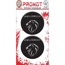 Rebon Moto Design Peugeot Uyumlu Damla Logo Sticker 04
