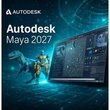 Autodesk Maya 2027 (Windows) - 1 Pc 1 Yıl Full Sürüm Serial Kod