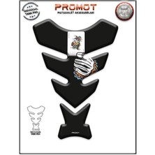 Rebon Moto Design Universal Motosiklet Tank Pad 3D Sticker 0260