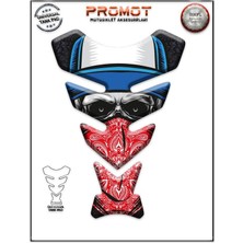 Rebon Moto Design Universal Motosiklet Tank Pad 3D Sticker 0284