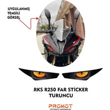Rebon Moto Design Rks R250 2023 - 2026 Uyumlu Far Sticker 04