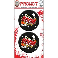 Rebon Moto Design Unıversal Boom Damla Logo Sticker