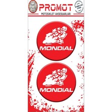 Rebon Moto Design Mondıal Uyumlu Damla Logo Sticker 02