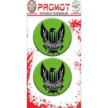 Rebon Moto Design Monster Tasarım Damla Logo Sticker 11