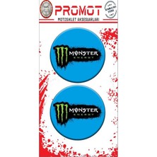 Rebon Moto Design Monster Tasarım Damla Logo Sticker 14