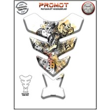 Rebon Moto Design Universal Motosiklet Tank Pad 3D Sticker 0263