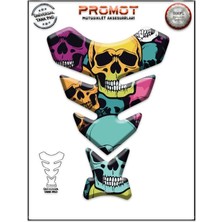 Rebon Moto Design Universal Motosiklet Tank Pad 3D Sticker 0285