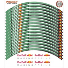 Rebon Moto Design Redbull Tasarım Motosiklet Jant Şeridi Model 7