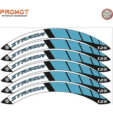 Rebon Moto Design Strada Uyumlu Jant Şeridi Model 1