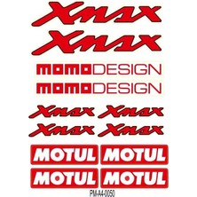 Rebon Moto Design Xmax Uyumlu A4 Çoklu Sticker Seti 03