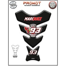 Rebon Moto Design Universal Motosiklet Tank Pad 3D Sticker 0352
