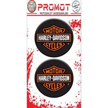 Rebon Moto Design Harley Davıdson Uyumlu Damla Logo Sticker 04