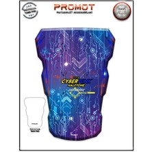 Rebon Moto Design Universal Motosiklet Tank Pad 3D Sticker 0396