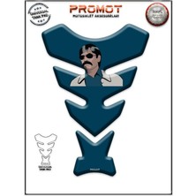 Rebon Moto Design Universal Motosiklet Tank Pad 3D Sticker 0271