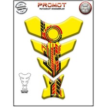 Rebon Moto Design Universal Motosiklet Tank Pad 3D Sticker 0331