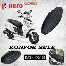 Rebon Moto Design Hero Dash Uyumlu Konfor Sele Fileli Hava Destekli Koltuk Kılıfı