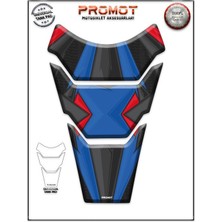 Rebon Moto Design Universal Motosiklet Tank Pad 3D Sticker 0356