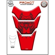 Rebon Moto Design Universal Motosiklet Tank Pad 3D Sticker 0373