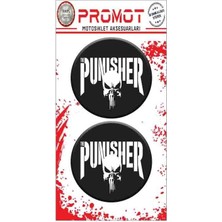Rebon Moto Design Punısher Tasarım Damla Logo Sticker 01