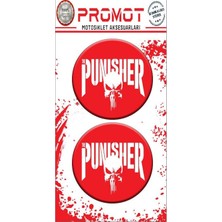 Rebon Moto Design Punısher Tasarım Damla Logo Sticker 04