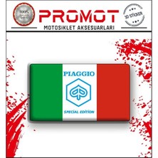 Rebon Moto Design Pıaggıo Damla Logo Sticker 03