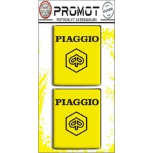 Rebon Moto Design Pıaggıo Damla Logo Sticker 06