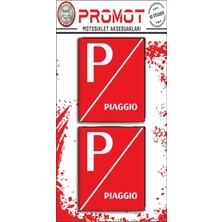 Rebon Moto Design Pıaggıo Damla Logo Sticker 12