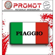 Rebon Moto Design Pıaggıo Damla Logo Sticker 04