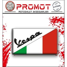 Rebon Moto Design Vespa Damla Logo Sticker 06