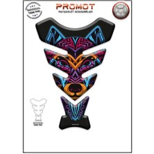 Rebon Moto Design Universal Motosiklet Tank Pad 3D Sticker 0104