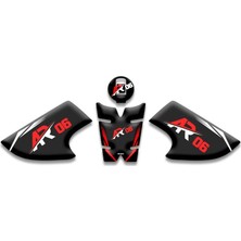 Rebon Moto Design Arora Ar 06 Uyumlu Tank Pad Set Kırmızı