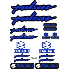 Rebon Moto Design Pulsar Uyumlu A4 Çoklu Sticker Seti 03