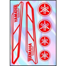Rebon Moto Design Motosiklet Yamaha Uyumlu Hologram Çoklu Sticker 01