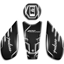 Rebon Moto Design Pulsar NS200 Uyumlu Tank Pad  Set 05