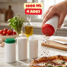 Empressco Mayden Concept Geniş Delikli Plastik Baharatlık 4’lü Set – 1000 ml - Renkli Kapaklı Baharat Şişesi - Fiyatı, Yorumları