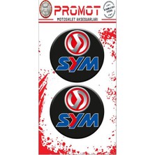 Rebon Moto Design Sym Uyumlu Logo Sticker 01