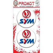 Rebon Moto Design Sym Uyumlu Logo Sticker 02