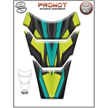 Rebon Moto Design Universal Motosiklet Tank Pad 3D Sticker 0358