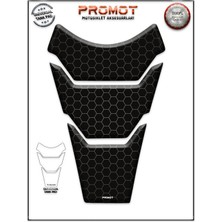 Rebon Moto Design Universal Motosiklet Tank Pad 3D Sticker 0365