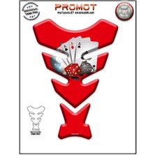 Rebon Moto Design Universal Motosiklet Tank Pad 3D Sticker 0258