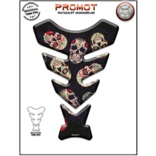 Rebon Moto Design Universal Motosiklet Tank Pad 3D Sticker 0287