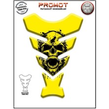 Rebon Moto Design Universal Motosiklet Tank Pad 3D Sticker 0290