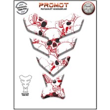 Rebon Moto Design Universal Motosiklet Tank Pad 3D Sticker 0291