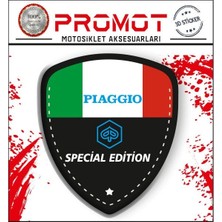 Rebon Moto Design Pıaggıo Damla Logo Sticker 14