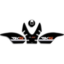 Rebon Moto Design Rks R250 Uyumlu Tank Pad Set 03