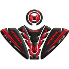 Rebon Moto Design Honda Cbr cc Uyumlu Tank Pad Set Kırmızı