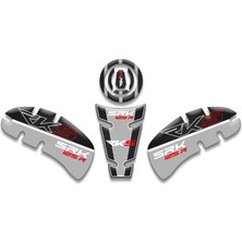 Rebon Moto Design Rks Srk 125R Uyumlu Tank Pad Set Gri