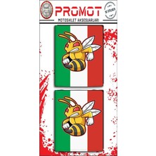 Rebon Moto Design Vespa Damla Logo Sticker 21
