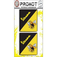 Rebon Moto Design Vespa Damla Logo Sticker 09